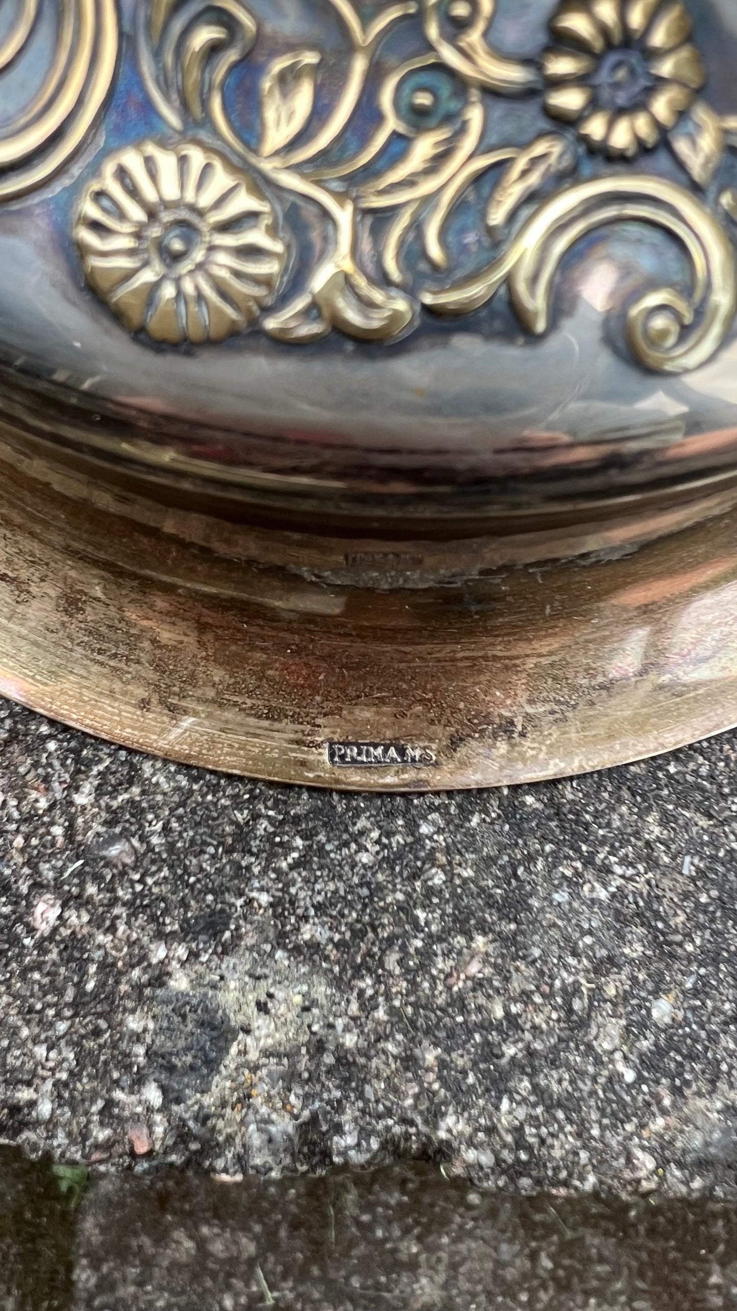 Ljusstakar, 2 stycken, Nysilver Barockstil