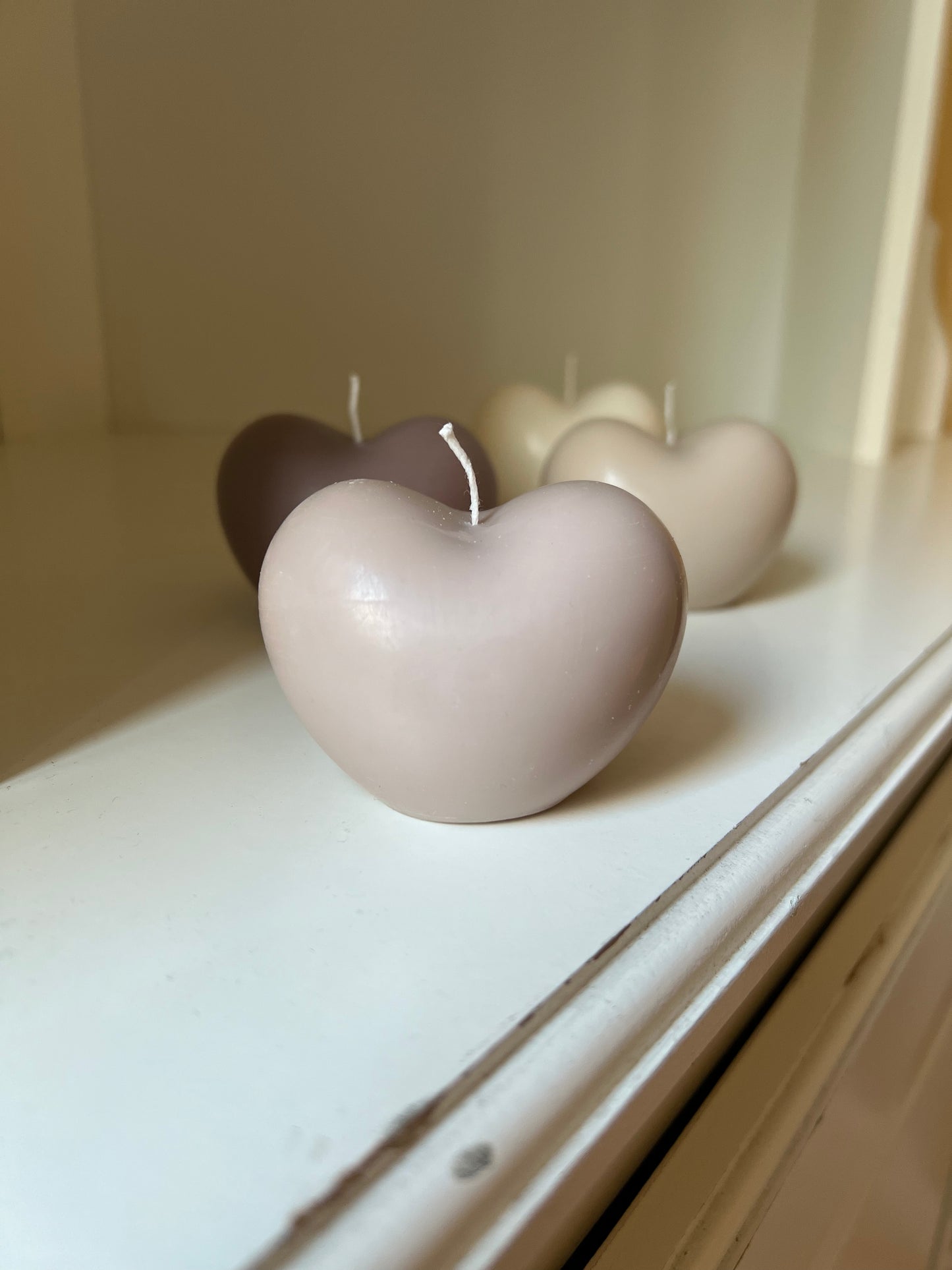 Hjärta Figurljus Nougat, 100% Sojavax