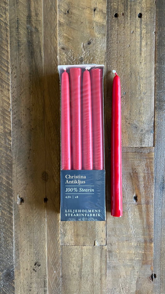 Antikljus 8-pack, Röd