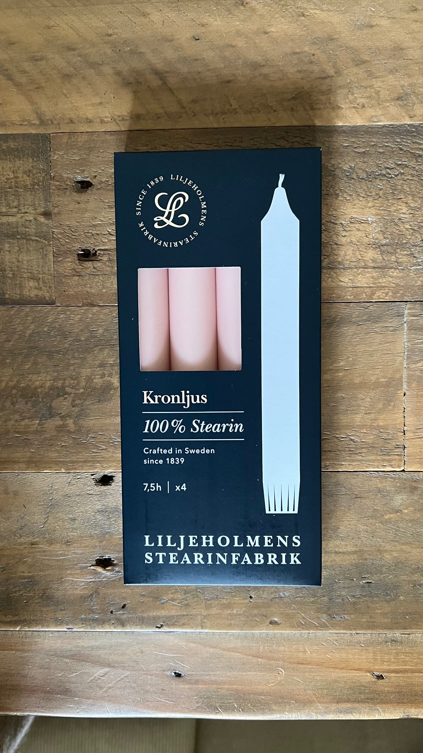 Kronljus 4-pack, Dimrosa