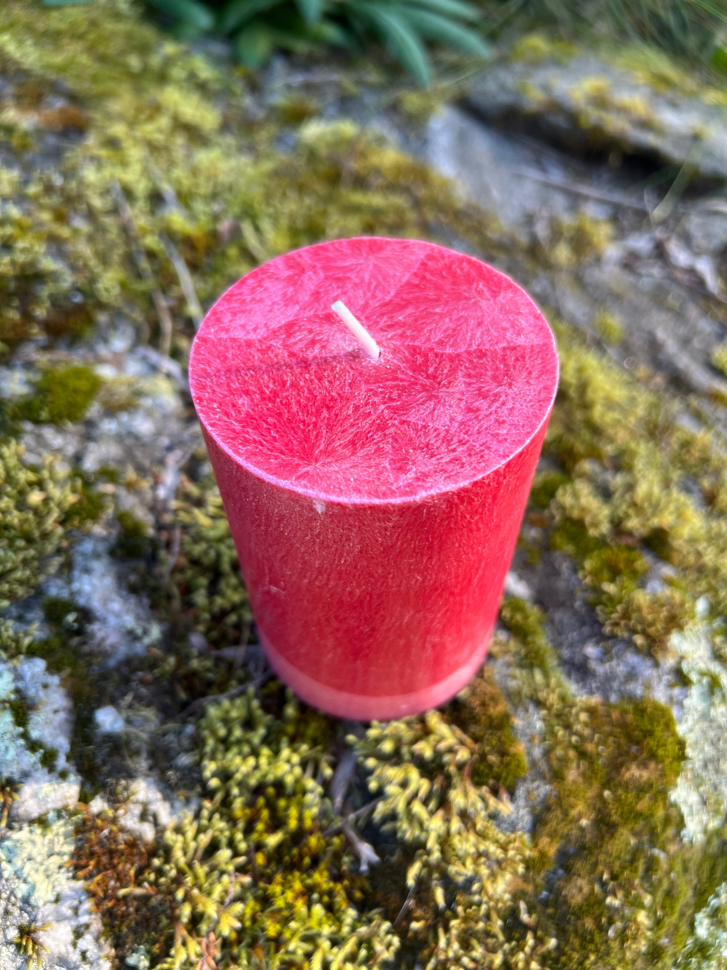 Blockljus Shea (Plant-Based), Röd