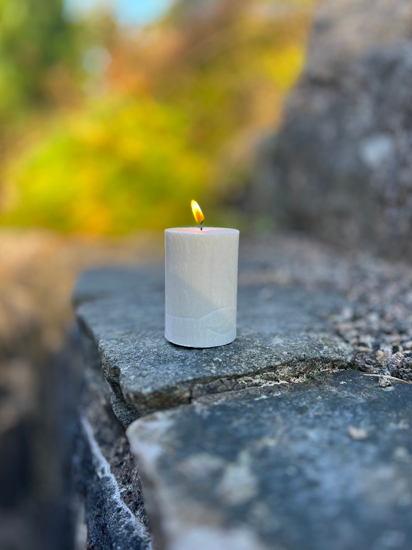 Blockljus Shea (Plant-Based), Vit