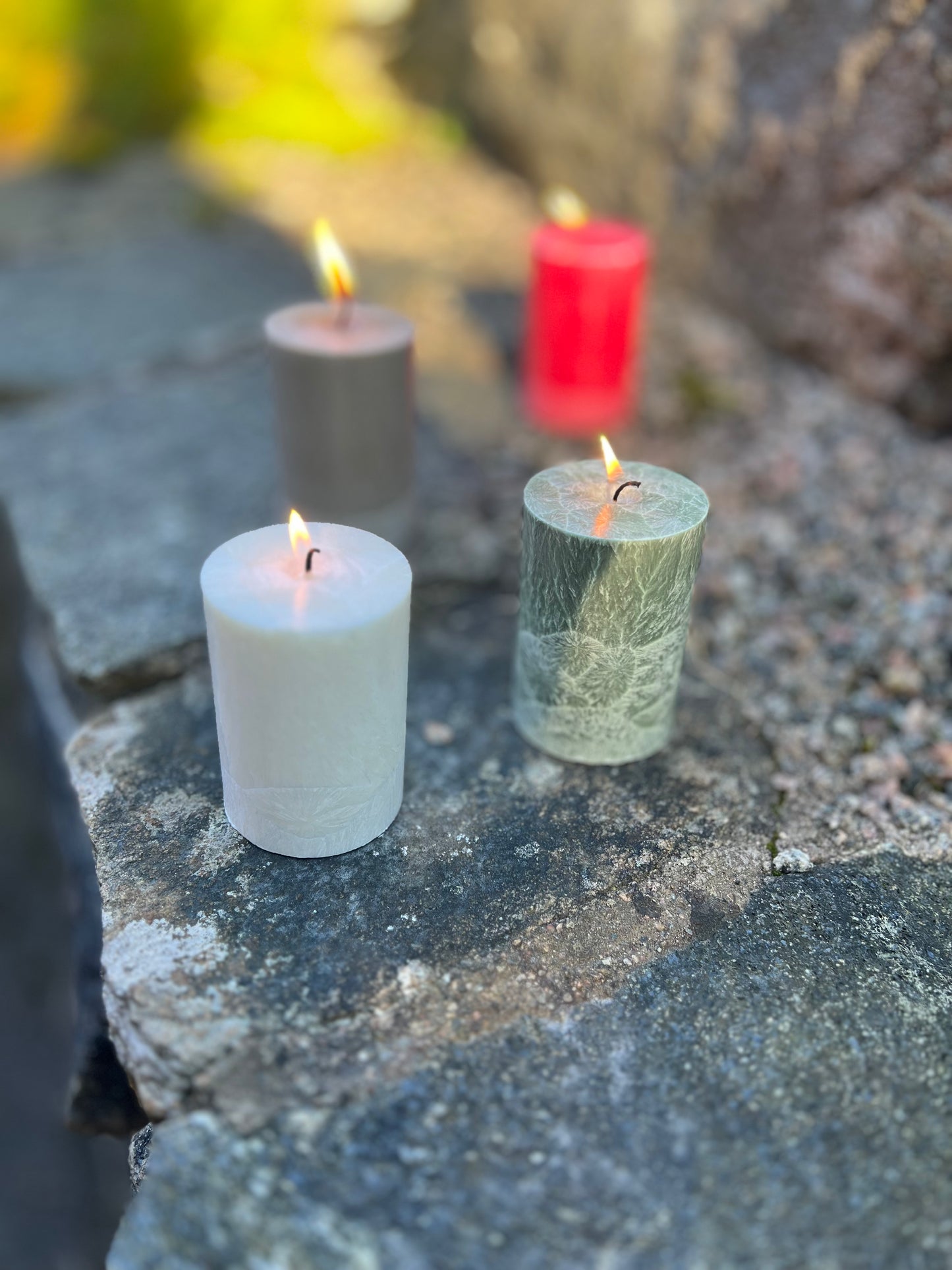 Blockljus Shea (Plant-Based), Vit