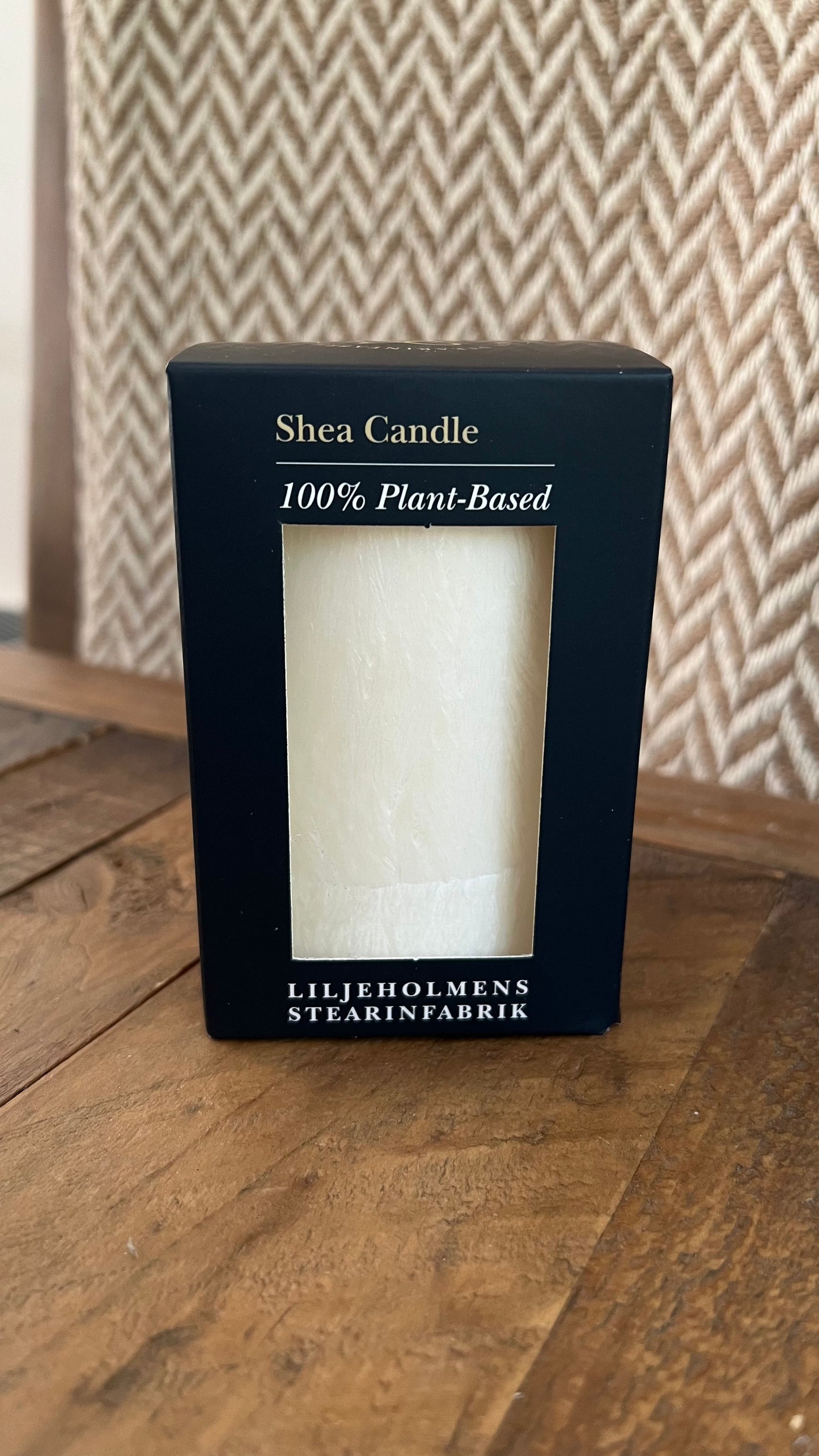 Blockljus Shea (Plant-Based), Vit