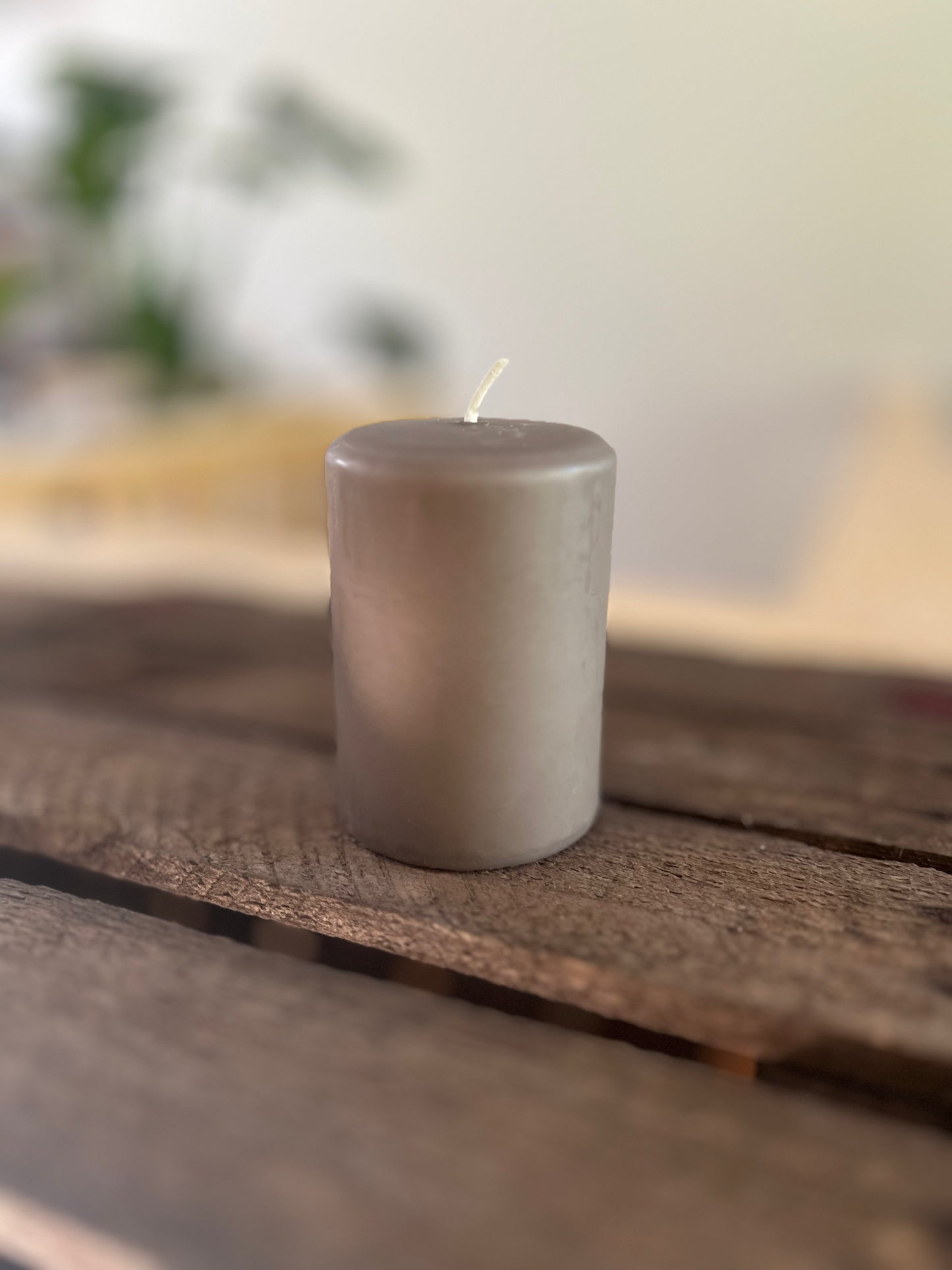 Blockljus 10 cm, Nougat