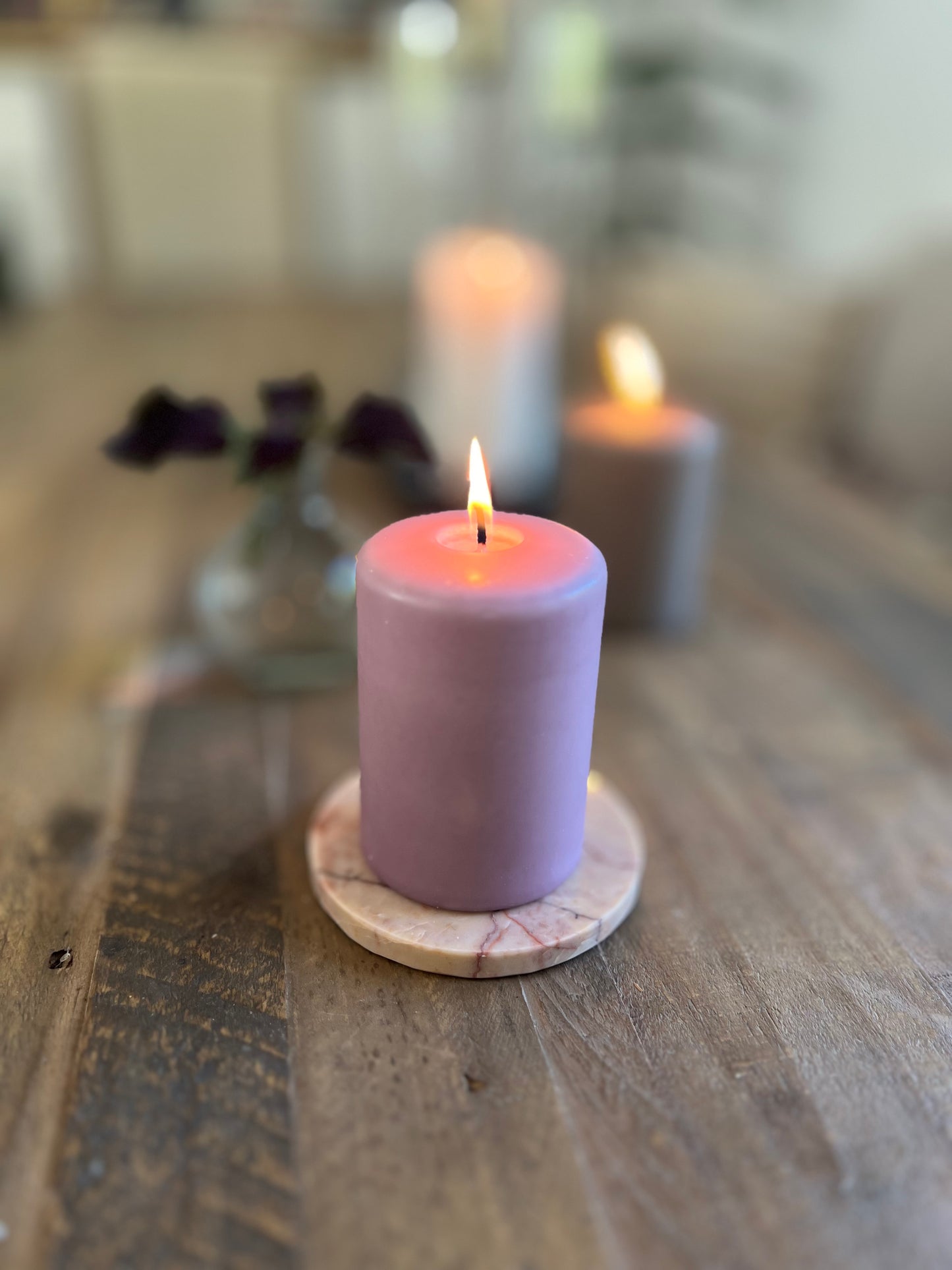 Blockljus 10 cm, Malva