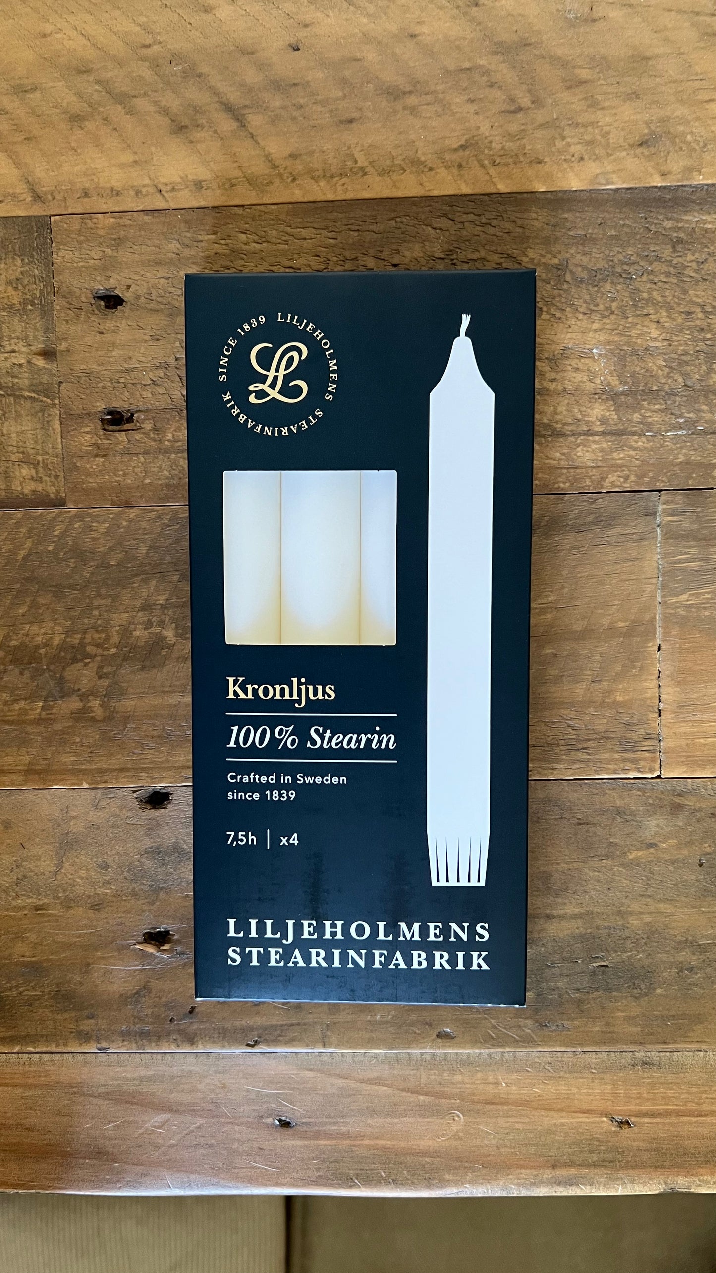 Kronljus 4-pack, Vit