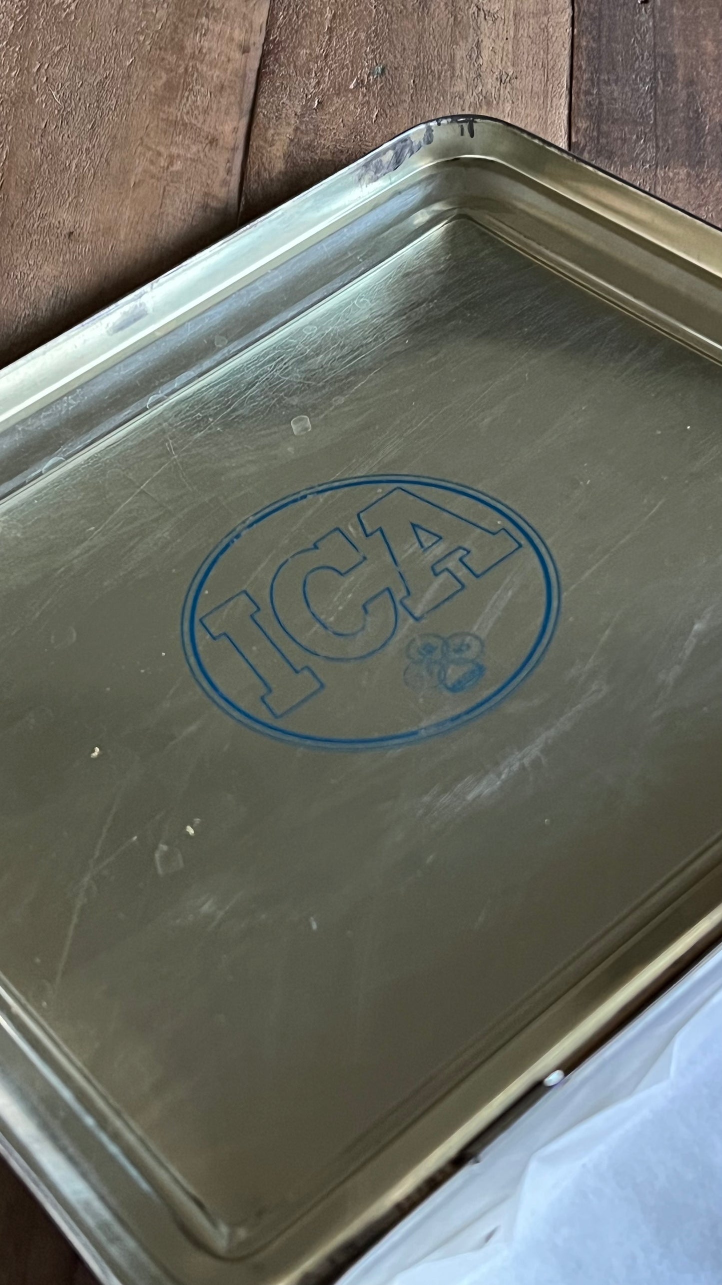 Plåtburk ICA Stor, Gul