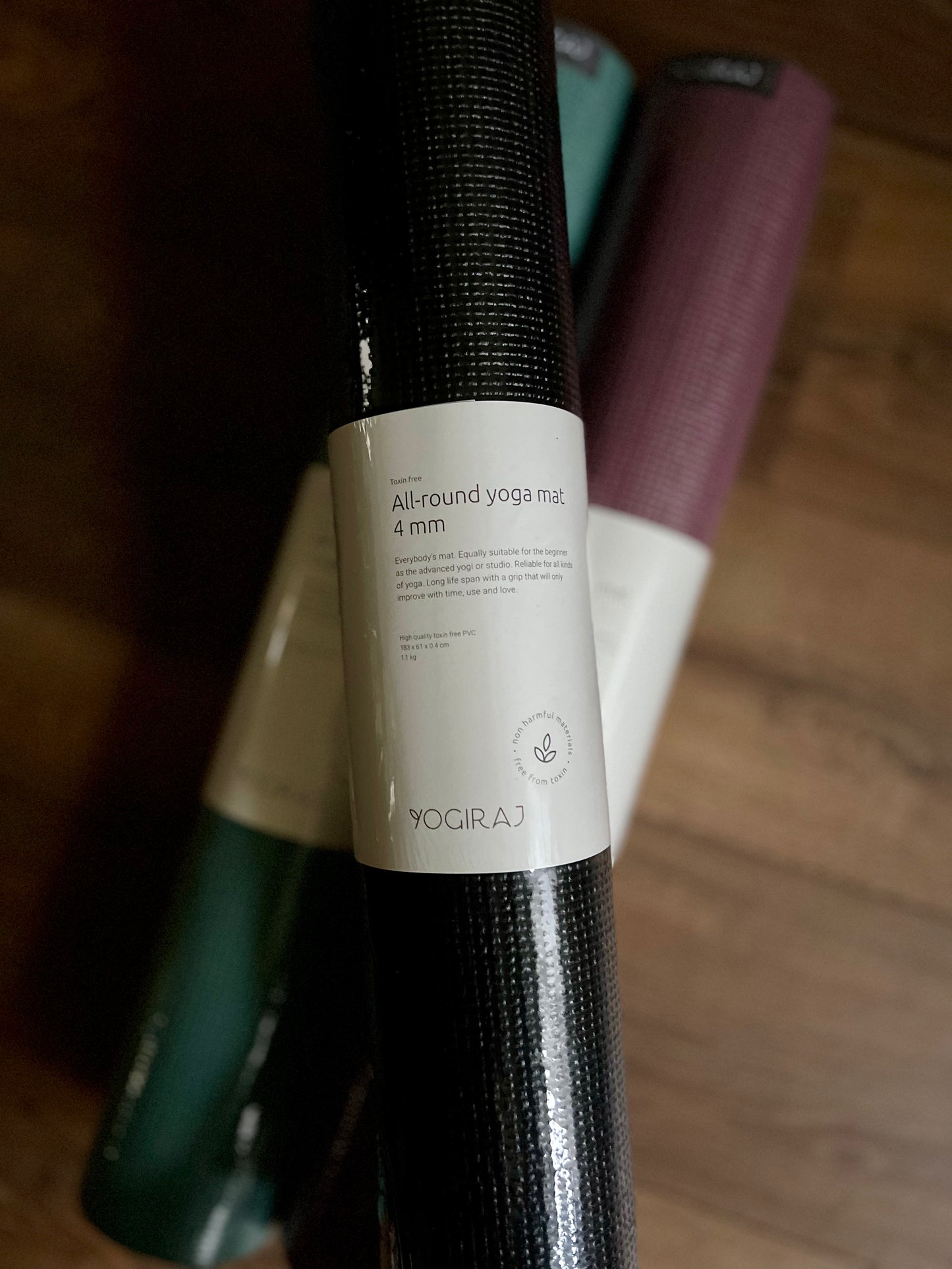 Yogamatta All-round yoga mat, 4 mm, Midnight Black