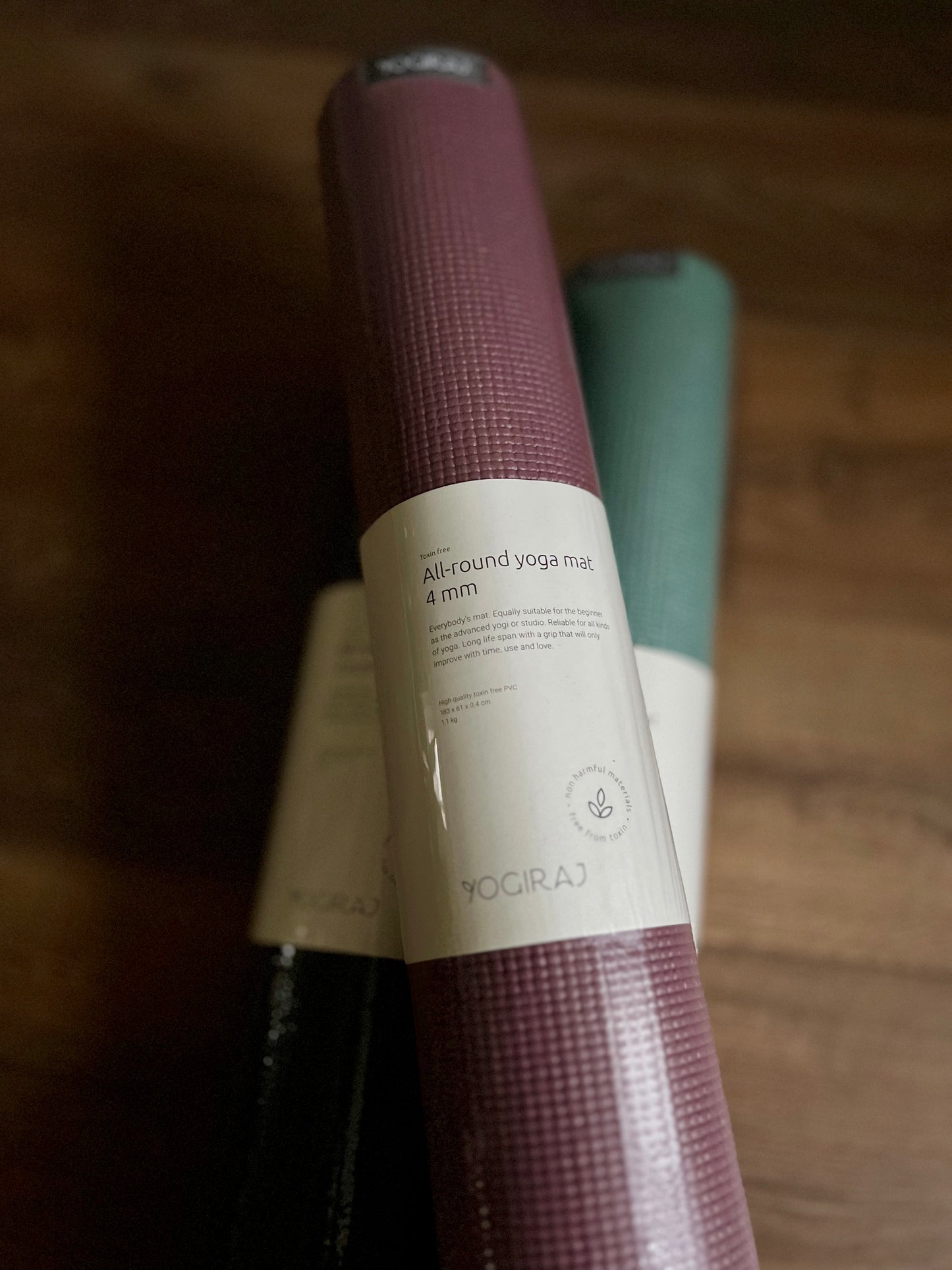 Yogamatta All-round yoga mat, 4 mm, Mauve Purple