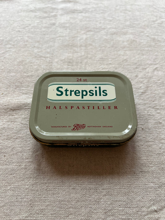 Plåtburk Strepsils Halspistiller