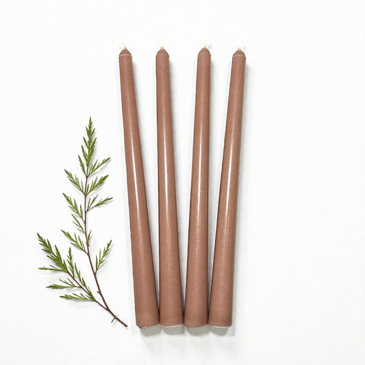 Antikljus Handgjort 4-pack, 100% Stearin, Mjölkchoklad