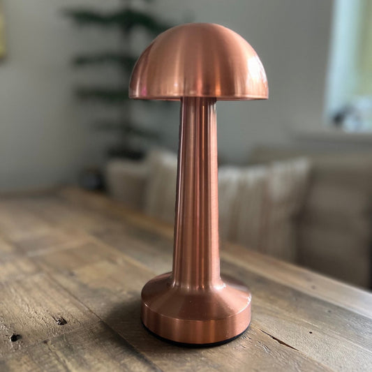 Fungos Trådlös Bordslampa - Roséguld