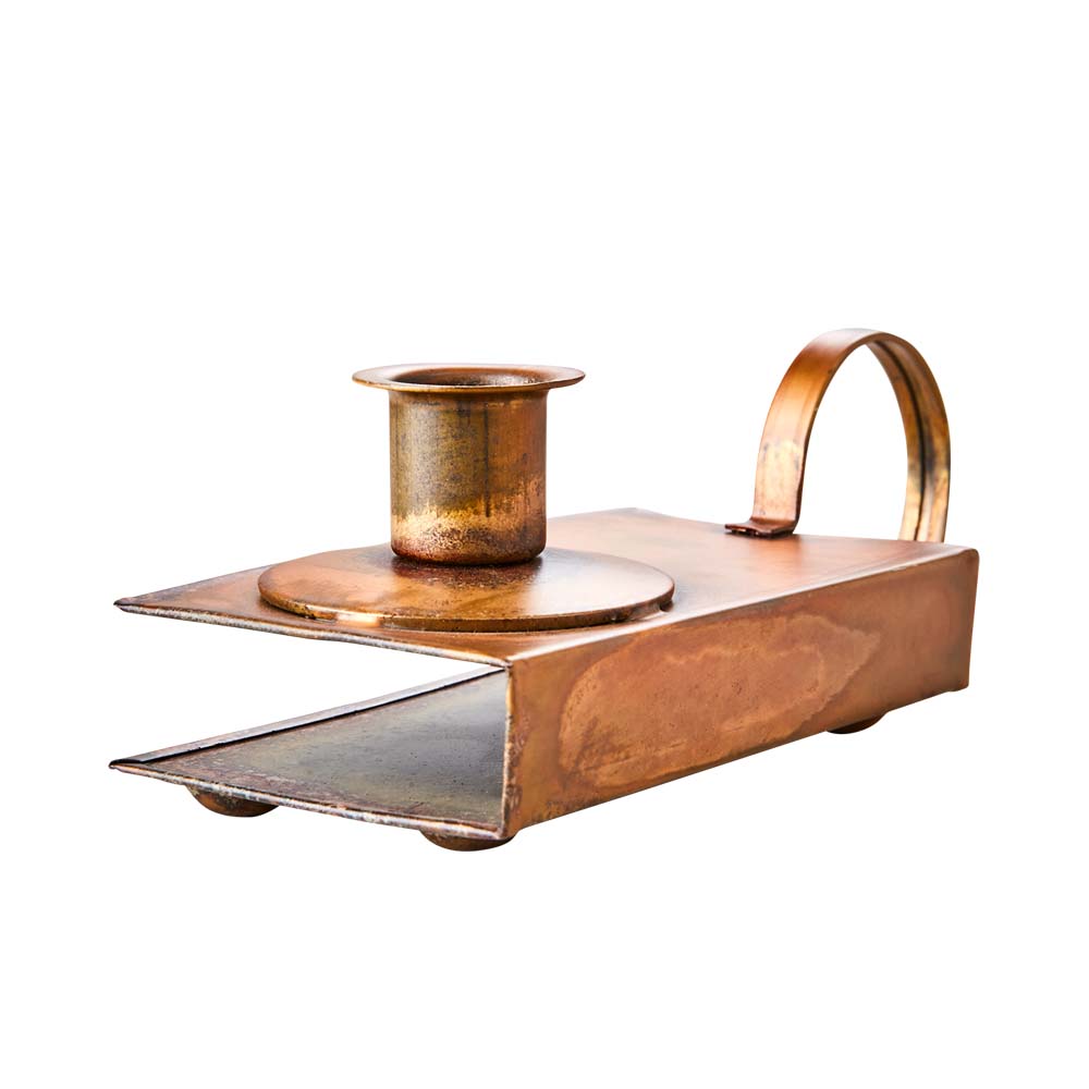 Tändsticksaskhållare/Ljusstake, Mässing