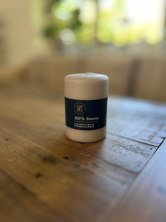 Blockljus 10 cm, Dimgrå