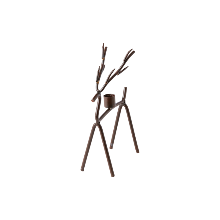 Ljusstake Oh Deer, Rost/Mässingfärgad
