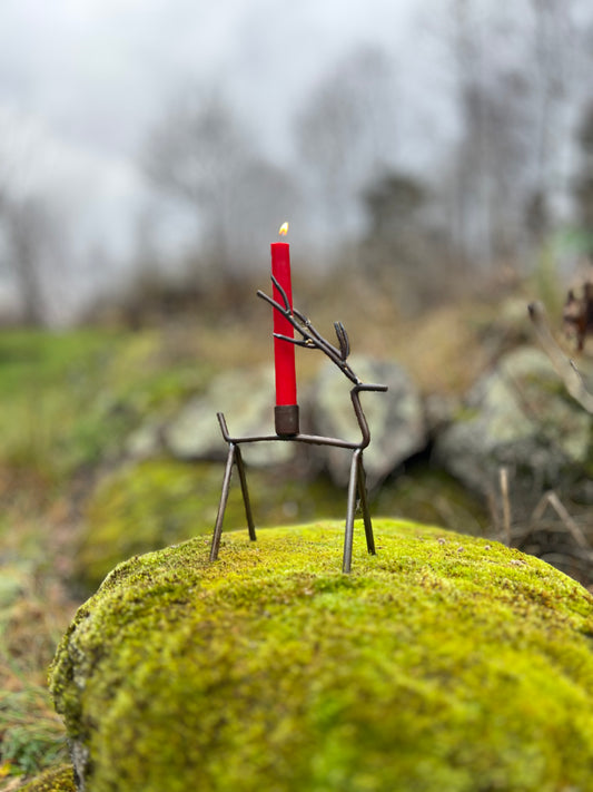 Ljusstake Oh Deer, Rost/Mässingfärgad